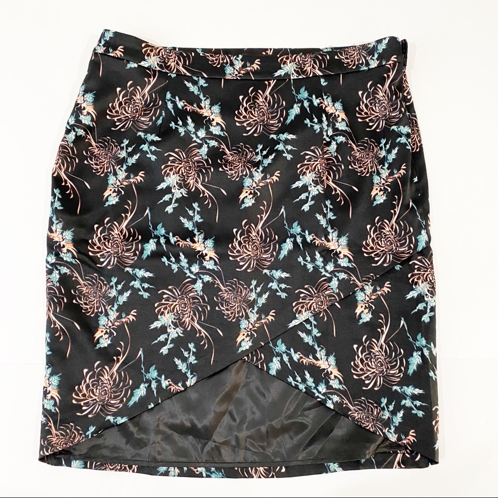 Mark. Floral Faux Wrap High Low Skirt Size XXL